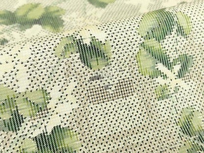 平和屋着物●本場大島紬　白大島　7マルキ　総絣　風景草花文　正絹　逸品　DABC3201az