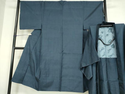 平和屋着物●男性　本場大島紬　アンサンブル　長羽織　100亀甲　総詰め　正絹　逸品　未使用　DABC3208az