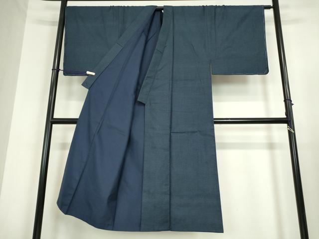 平和屋着物●男性　本場大島紬　アンサンブル　長羽織　100亀甲　総詰め　正絹　逸品　未使用　DABC3208az
