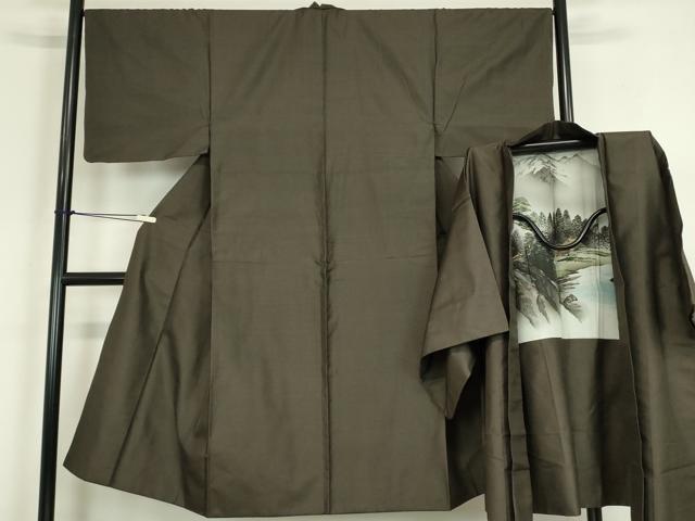 平和屋着物●男性　本場大島紬　アンサンブル　140亀甲　総詰め　正絹　逸品　DABC3210az