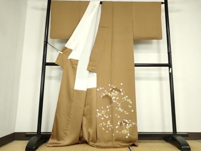平和屋着物●豪華色留袖　雪輪宝尽くし花文　正絹　逸品　DABC3236az
