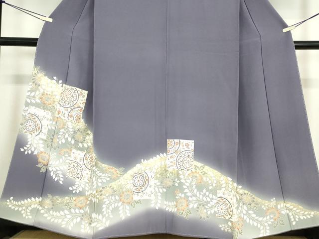 平和屋着物●豪華色留袖　駒刺繍　正倉院色紙花文　暈し染め　金彩　鈴乃屋扱い　正絹　逸品　未使用　DABC3237az