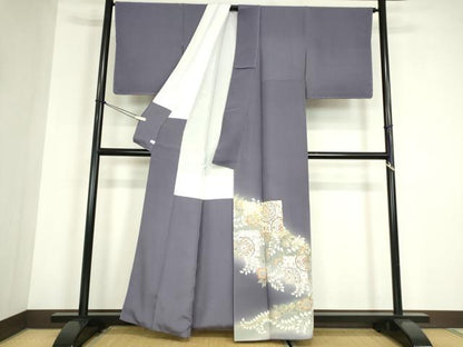 平和屋着物●豪華色留袖　駒刺繍　正倉院色紙花文　暈し染め　金彩　鈴乃屋扱い　正絹　逸品　未使用　DABC3237az