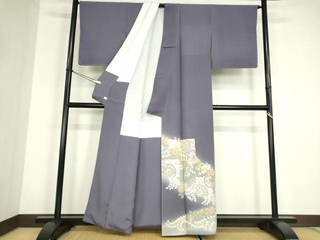 平和屋着物●豪華色留袖　駒刺繍　正倉院色紙花文　暈し染め　金彩　鈴乃屋扱い　正絹　逸品　未使用　DABC3237az