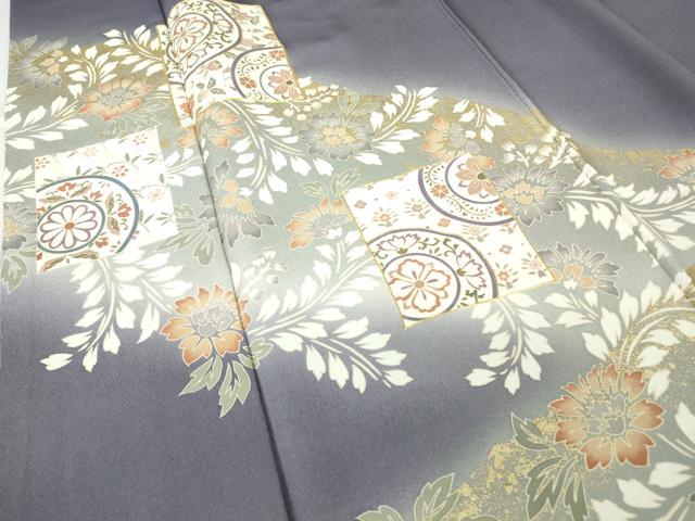 平和屋着物●豪華色留袖　駒刺繍　正倉院色紙花文　暈し染め　金彩　鈴乃屋扱い　正絹　逸品　未使用　DABC3237az