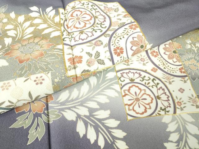 平和屋着物●豪華色留袖　駒刺繍　正倉院色紙花文　暈し染め　金彩　鈴乃屋扱い　正絹　逸品　未使用　DABC3237az