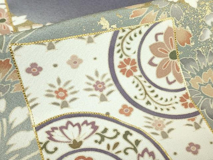 平和屋着物●豪華色留袖　駒刺繍　正倉院色紙花文　暈し染め　金彩　鈴乃屋扱い　正絹　逸品　未使用　DABC3237az