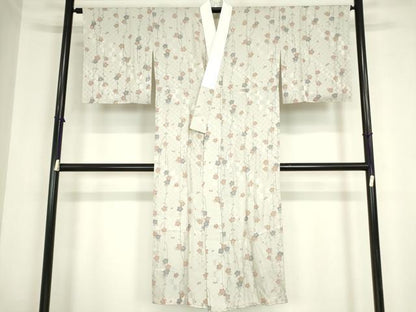 平和屋着物●長襦袢　無双仕立て　枝垂桜文　鈴乃屋扱い　正絹　逸品　未使用　DABC3246az