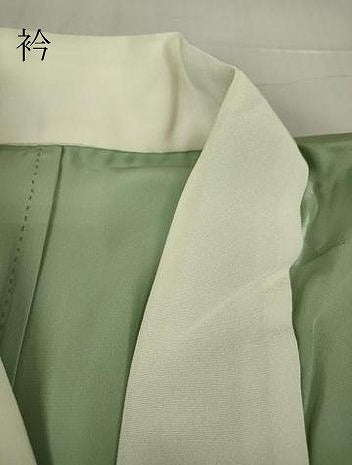 平和屋着物●長襦袢　無双仕立て　手描き　色紙花文　正絹　逸品　DABC3248az