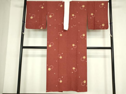平和屋着物●長襦袢　袷　雪輪重ね文　正絹　逸品　DABC3249az