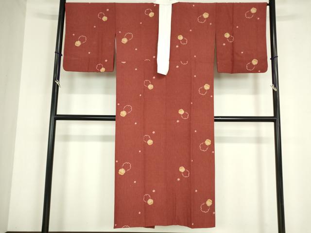 平和屋着物●長襦袢　袷　雪輪重ね文　正絹　逸品　DABC3249az