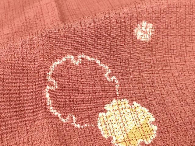 平和屋着物●長襦袢　袷　雪輪重ね文　正絹　逸品　DABC3249az