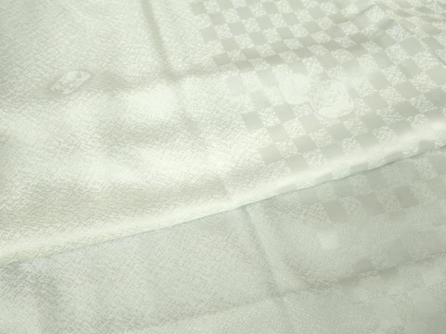 平和屋着物●長襦袢　単衣　市松吉祥文　暈し染め　正絹　逸品　DABC3250az