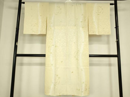 平和屋着物●長襦袢　無双仕立て　舞桜文　暈し染め　やまと誂製　正絹　逸品　未使用　DABC3251az