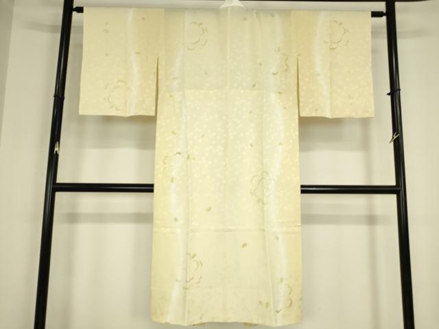 平和屋着物●長襦袢　無双仕立て　舞桜文　暈し染め　やまと誂製　正絹　逸品　未使用　DABC3251az