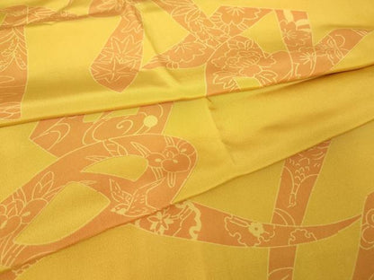 平和屋着物●長襦袢　袷　蔓帯花文　文字文　正絹　逸品　DABC3255az