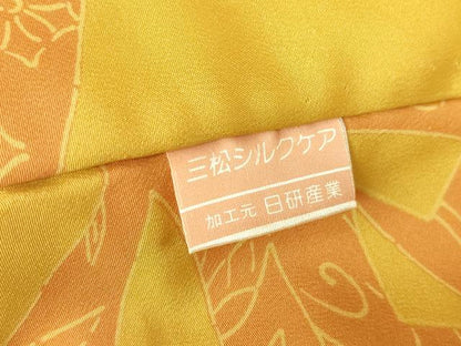 平和屋着物●長襦袢　袷　蔓帯花文　文字文　正絹　逸品　DABC3255az