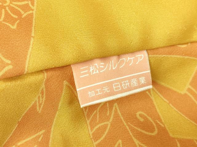 平和屋着物●長襦袢　袷　蔓帯花文　文字文　正絹　逸品　DABC3255az