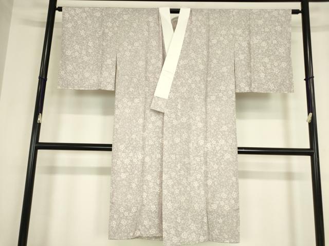 平和屋着物●長襦袢　無双仕立て　花みやび　花唐草文　反端付き　正絹　逸品　未使用　DABC3256az