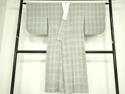 平和屋着物●長襦袢　無双仕立て　幾何学文　正絹　逸品　DABC3257az