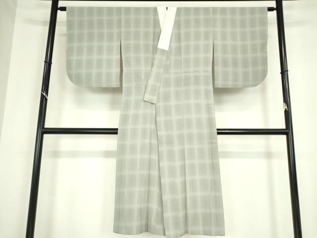 平和屋着物●長襦袢　無双仕立て　幾何学文　正絹　逸品　DABC3257az