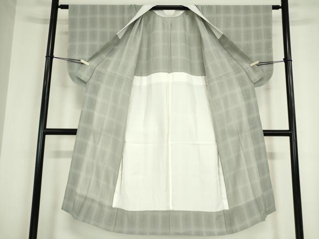 平和屋着物●長襦袢　無双仕立て　幾何学文　正絹　逸品　DABC3257az