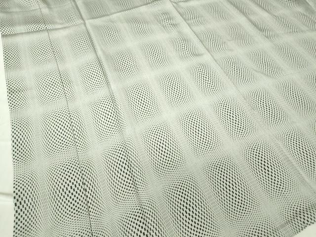 平和屋着物●長襦袢　無双仕立て　幾何学文　正絹　逸品　DABC3257az