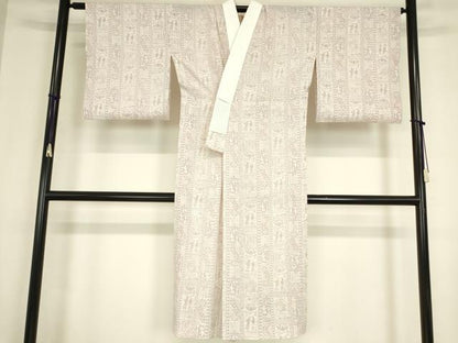 平和屋着物●長襦袢　無双仕立て　壁画人物文　正絹　逸品　DABC3262az