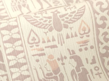 平和屋着物●長襦袢　無双仕立て　壁画人物文　正絹　逸品　DABC3262az