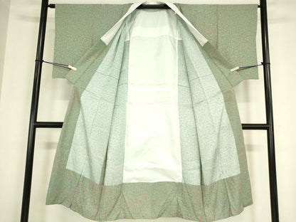 平和屋着物●長襦袢　袷　花尽くし　正絹　逸品　DABC3265az