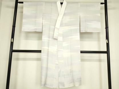 平和屋着物●長襦袢　無双仕立て　霞文　正絹　逸品　DABC3266az