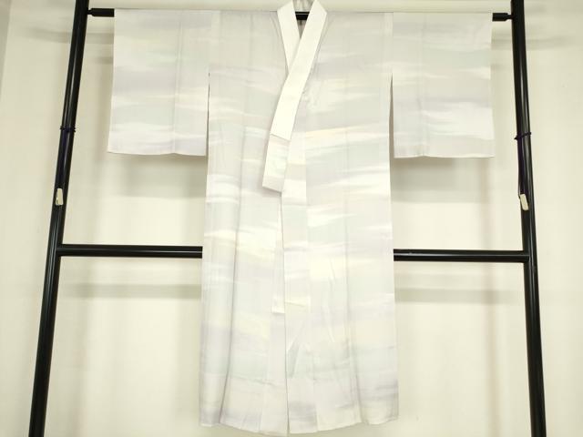 平和屋着物●長襦袢　無双仕立て　霞文　正絹　逸品　DABC3266az
