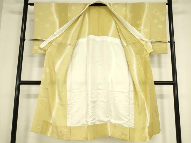 平和屋着物●長襦袢　無双仕立て　舞桜文　暈し染め　正絹　逸品　DABC3269az