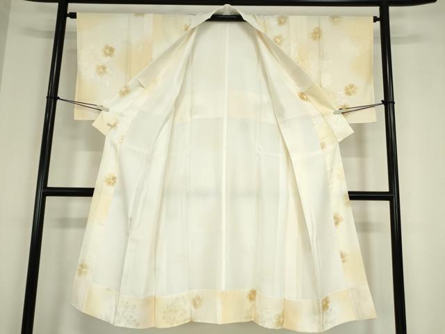 平和屋着物●長襦袢　袷　雪輪花文　暈し染め　さが美扱い　正絹　逸品　未使用　DABC3274az