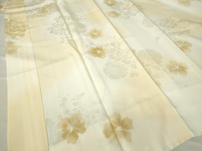 平和屋着物●長襦袢　袷　雪輪花文　暈し染め　さが美扱い　正絹　逸品　未使用　DABC3274az