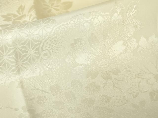 平和屋着物●長襦袢　袷　雪輪花文　暈し染め　さが美扱い　正絹　逸品　未使用　DABC3274az