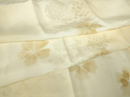 平和屋着物●長襦袢　袷　雪輪花文　暈し染め　さが美扱い　正絹　逸品　未使用　DABC3274az
