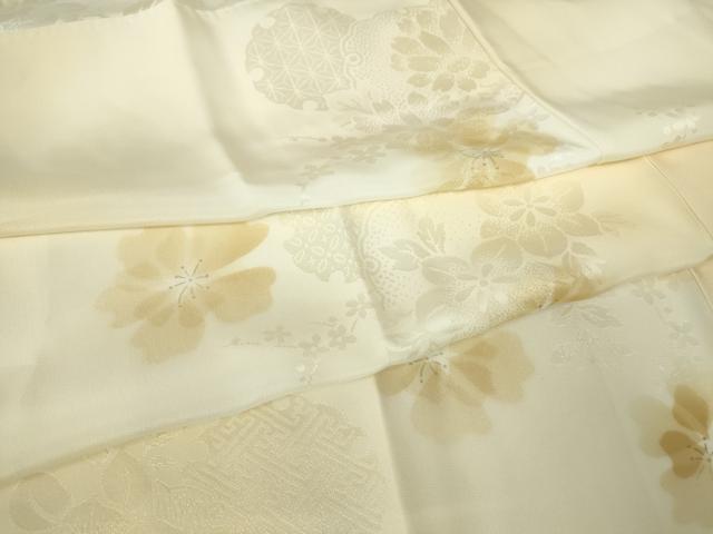 平和屋着物●長襦袢　袷　雪輪花文　暈し染め　さが美扱い　正絹　逸品　未使用　DABC3274az
