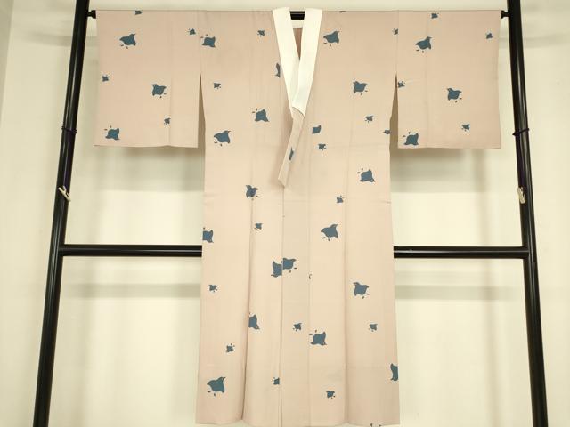 平和屋着物●長襦袢　無双仕立て　千鳥柄　正絹　逸品　DABC3275az