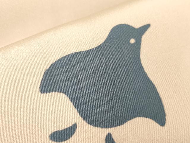 平和屋着物●長襦袢　無双仕立て　千鳥柄　正絹　逸品　DABC3275az