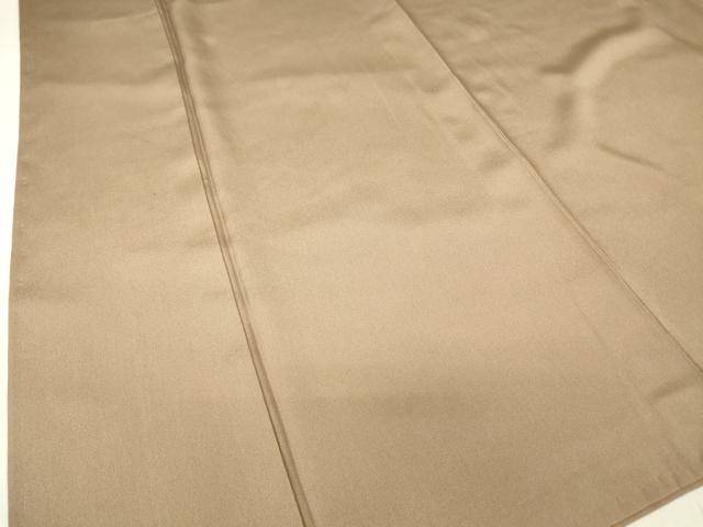 平和屋着物●上質な色無地　白茶色　正絹　逸品　DABC3282az