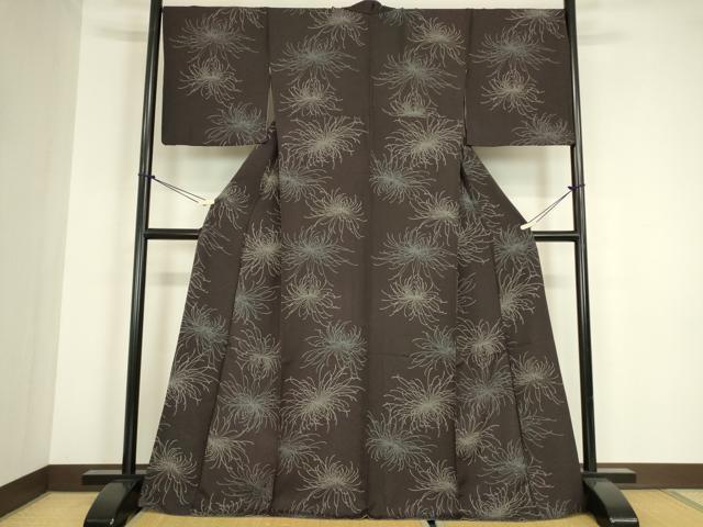 平和屋着物●上質な小紋　乱菊　さが美扱い　正絹　逸品　DABC3285az