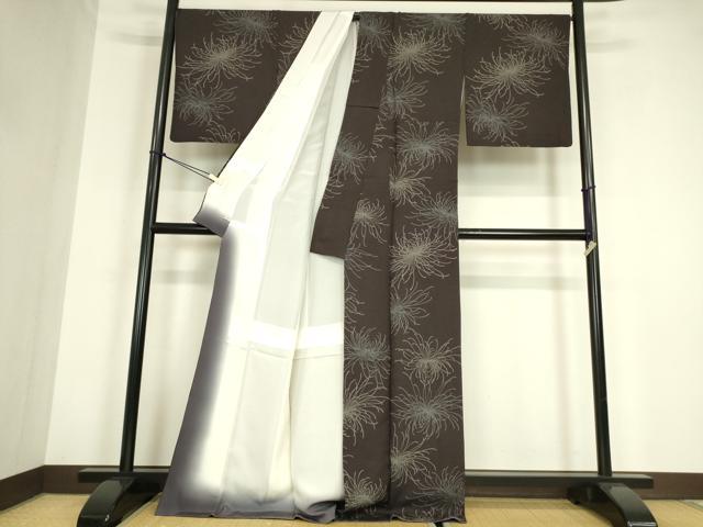 平和屋着物●上質な小紋　乱菊　さが美扱い　正絹　逸品　DABC3285az