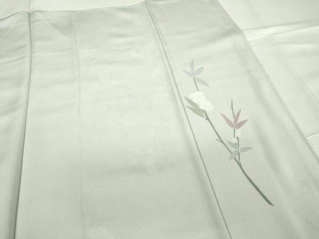 平和屋着物●訪問着　友禅　作家物　枝花文　正絹　逸品　DABC3405az