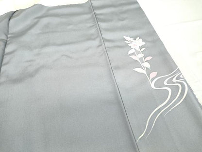 平和屋着物●訪問着　友禅　作家物　鴛鴦花文　暈し染め　正絹　逸品　DABC3406az