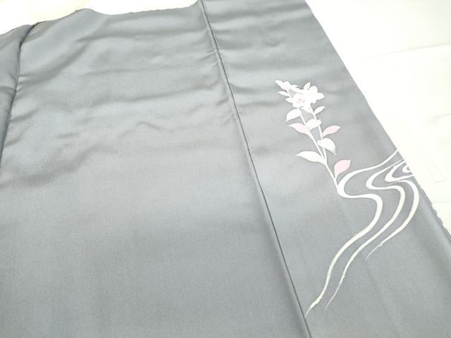 平和屋着物●訪問着　友禅　作家物　鴛鴦花文　暈し染め　正絹　逸品　DABC3406az