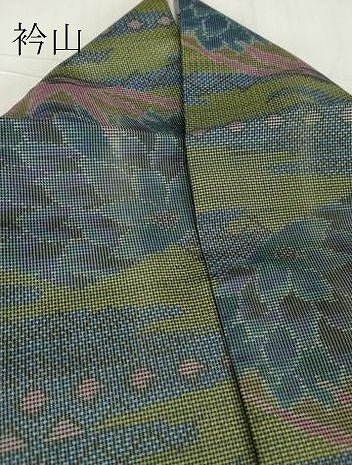 平和屋着物●本場大島紬　7マルキ　貝合わせ　正絹　逸品　DABC3410az