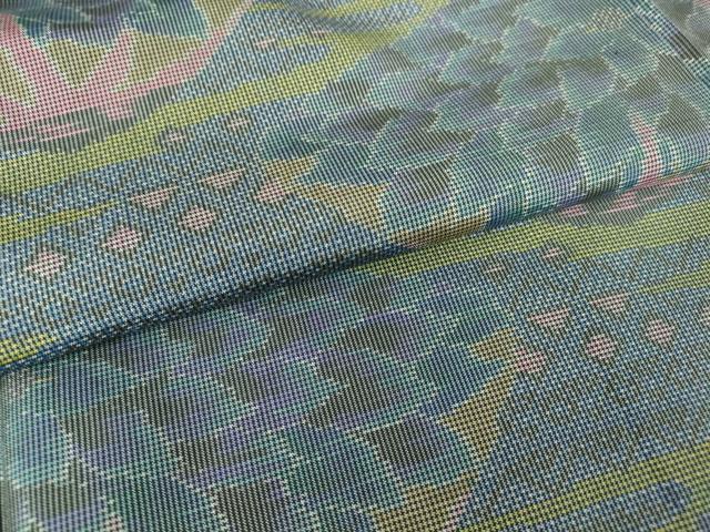 平和屋着物●本場大島紬　7マルキ　貝合わせ　正絹　逸品　DABC3410az