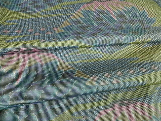 平和屋着物●本場大島紬　7マルキ　貝合わせ　正絹　逸品　DABC3410az