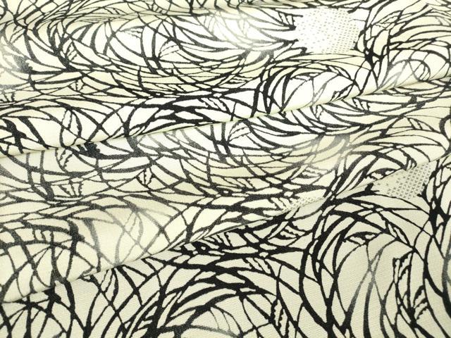 平和屋着物●上質な小紋　型染　草花文　暈し染め　正絹　逸品　DABC3421az